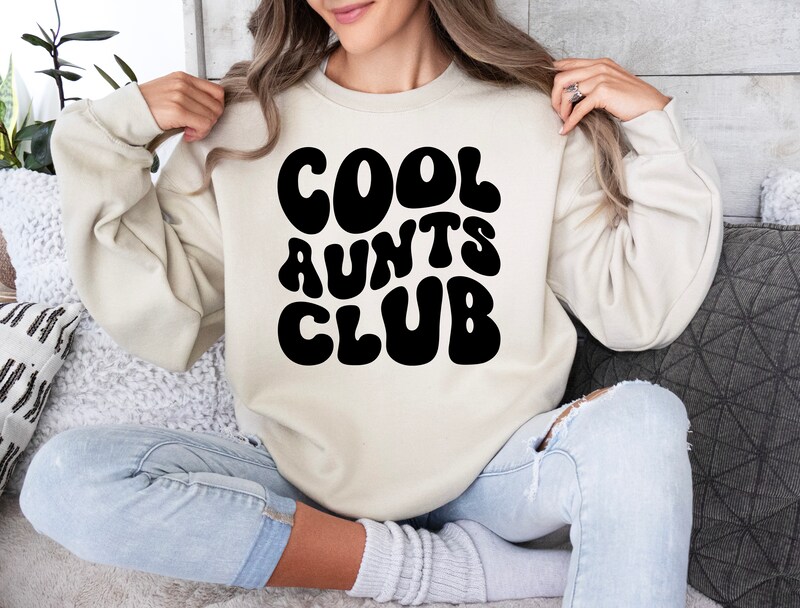 Retro Aunt Sweatshirt, Cool Aunts Club Sweatshirt, Aunt Shirt, Aunt Tee, Aunt Gift, Favorite Aunt